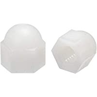 sourcing map Tuerca de casquillo M6- Tuercas de cabeza de cúpula de bellota hexagonal para Tornillos Pernos blanco de…